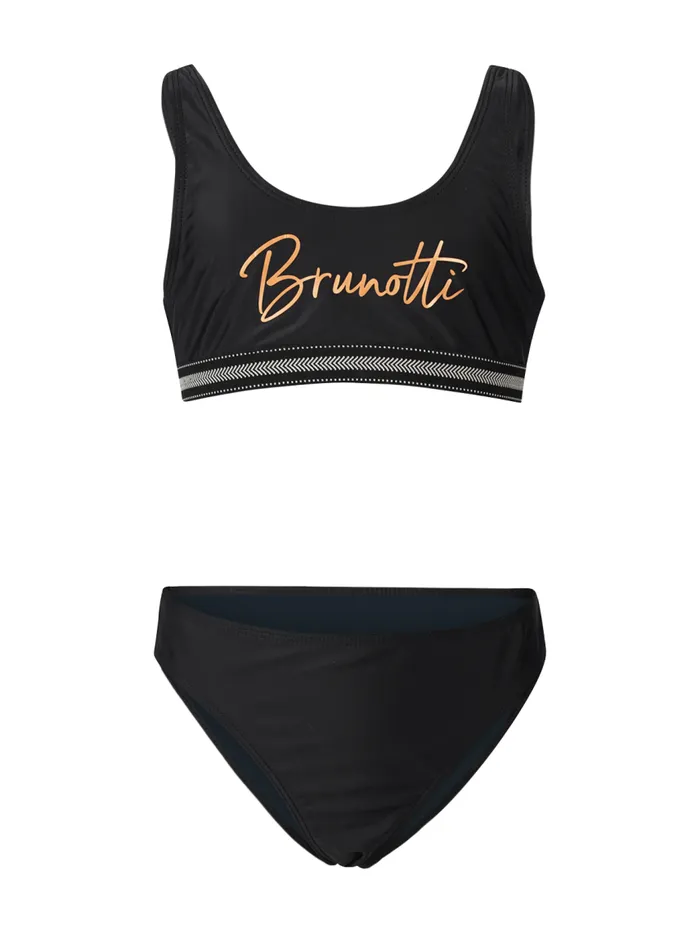 Brunotti Bikinis Kids Mya Girls Sports Bikini Set Black