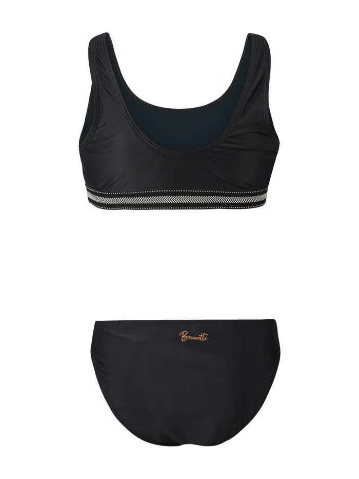 Brunotti Bikinis Kids Mya Girls Sports Bikini Set Black