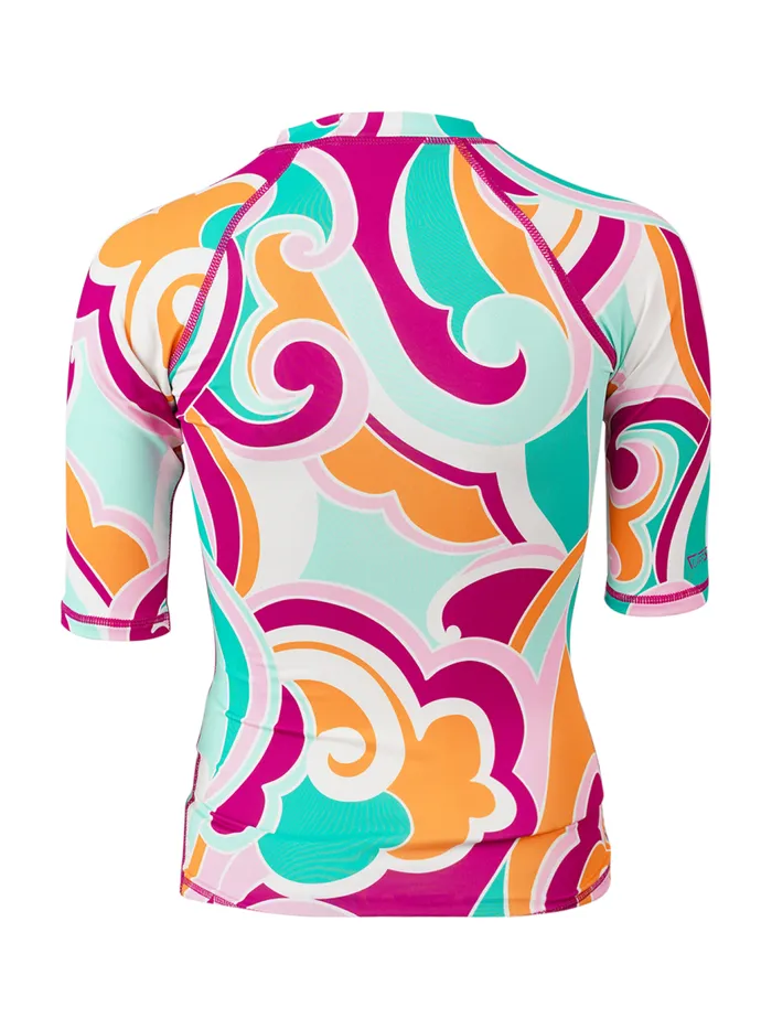 Brunotti Rashguards Girls KidsWater Sports LineasSwirl Girls Rashguard Multi Color