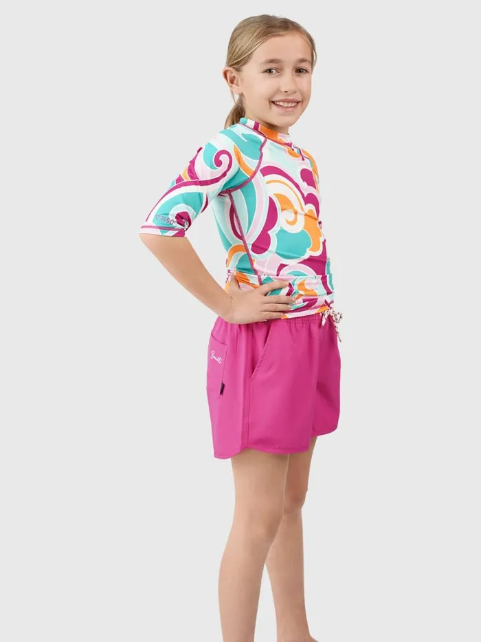 Brunotti Rashguards Girls KidsWater Sports LineasSwirl Girls Rashguard Multi Color