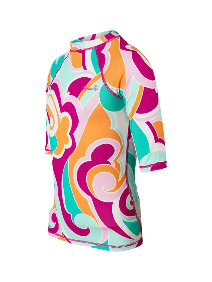 Brunotti Rashguards Girls KidsWater Sports LineasSwirl Girls Rashguard Multi Color