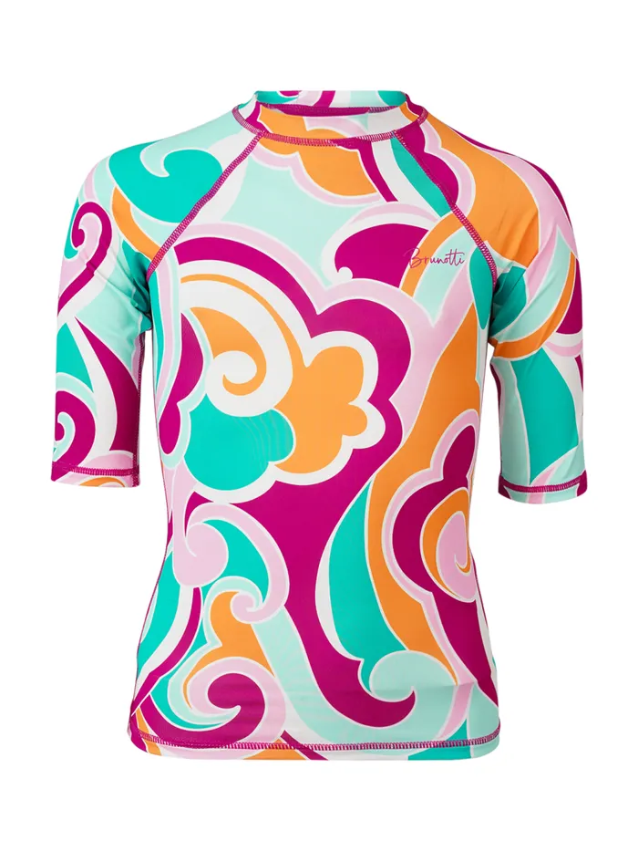 Brunotti Rashguards Girls KidsWater Sports LineasSwirl Girls Rashguard Multi Color