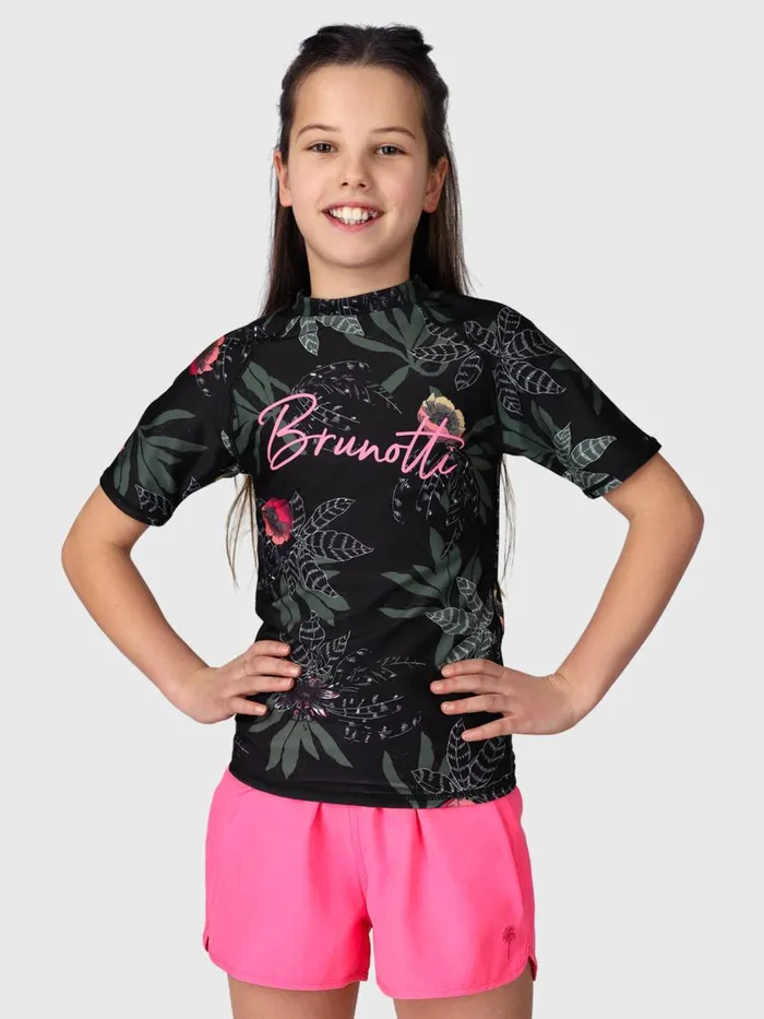 Brunotti Rashguards Girls KidsWater Sports LinnyAO Girls Rashguard Black