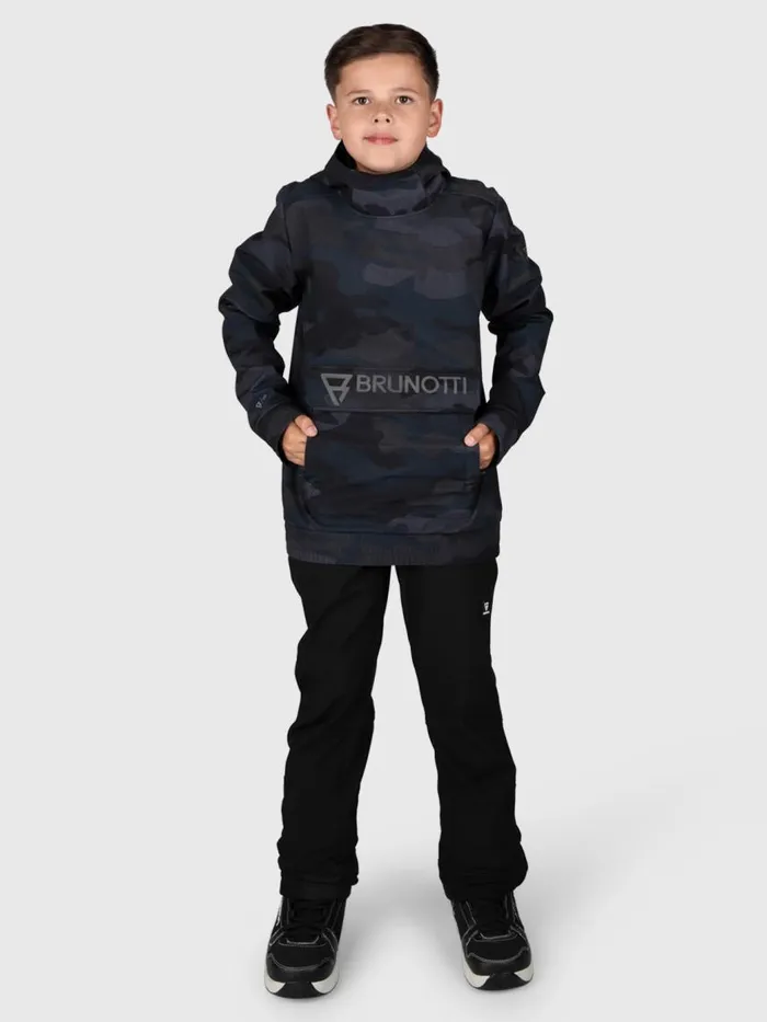 Brunotti Snow Jackets Kids CranemoryAO Boys Anorak Softshell Jacket Camouflage Grey
