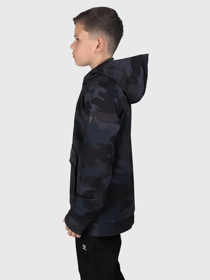 Brunotti Snow Jackets Kids CranemoryAO Boys Anorak Softshell Jacket Camouflage Grey