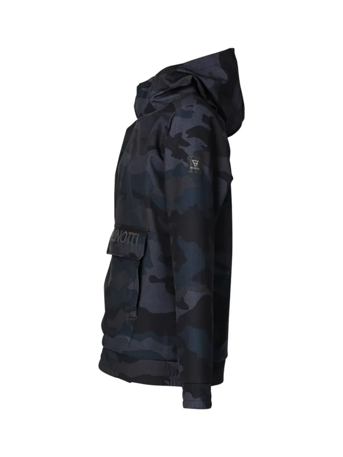 Brunotti Snow Jackets Kids CranemoryAO Boys Anorak Softshell Jacket Camouflage Grey