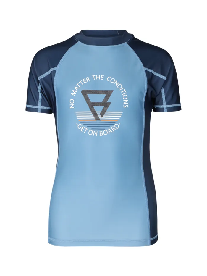 Brunotti UPF50 Rashguards KidsWater Sports Waihy Boys Rashguard Blue