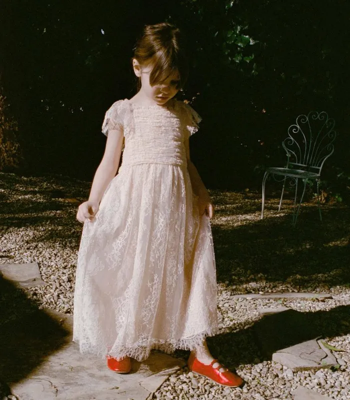 FLOWER DRESS Petunia Pink Lace Shop DEN Kids