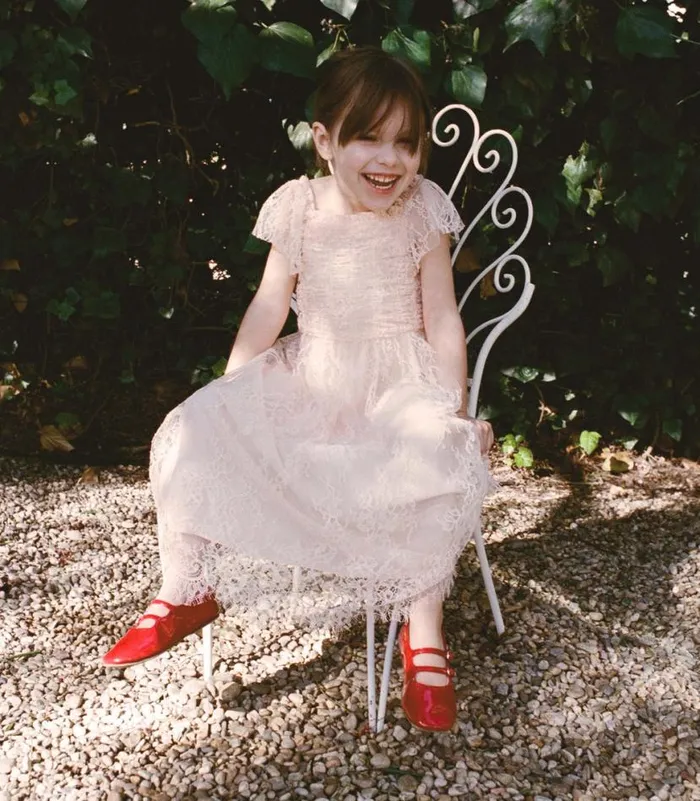 FLOWER DRESS Petunia Pink Lace Shop DEN Kids