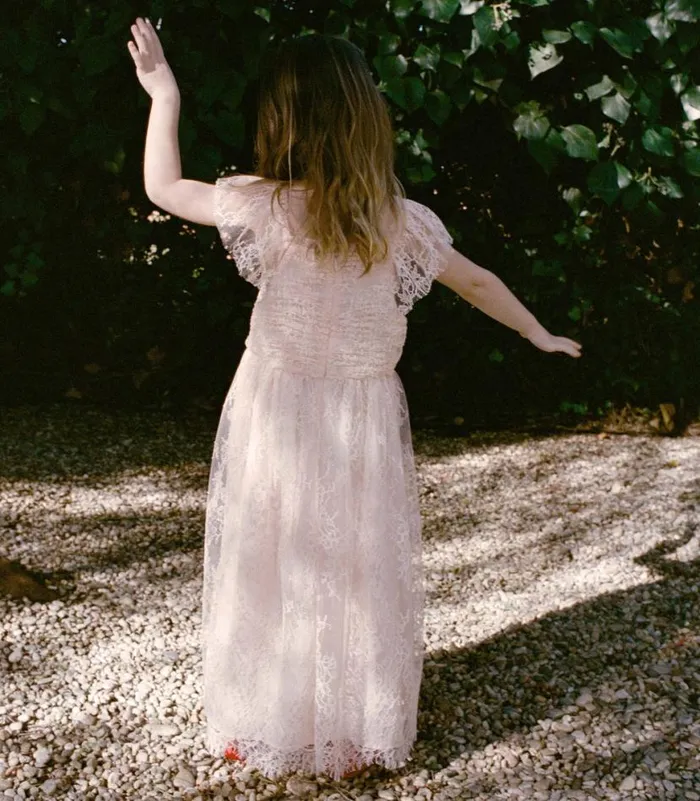 FLOWER DRESS Petunia Pink Lace Shop DEN Kids