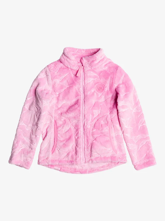 Roxy Snow 27 Mini Igloo Technical ZipUp Hooded Fleece Pink Frosting 8211 Girls