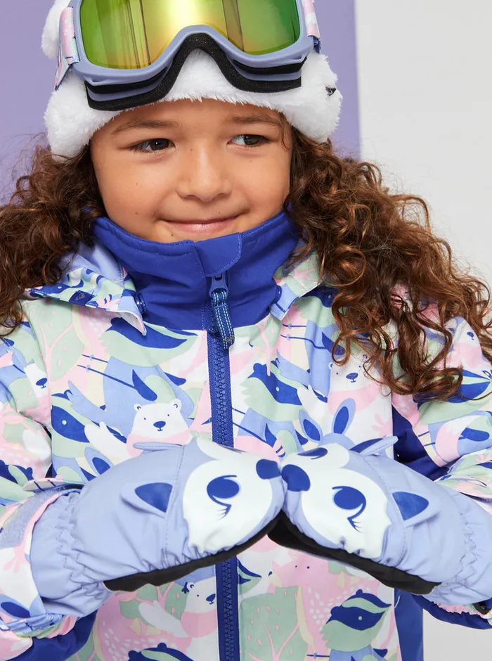Roxy Snow 27 Snows Up Technical SnowboardSki Mittens Easter Egg 8211 Girls