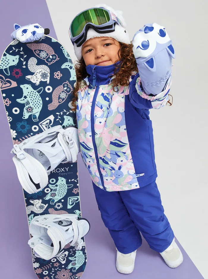 Roxy Snow 27 Snowy Tale Technical Snow Jacket Bright White Mountains Locals 8211 Girls