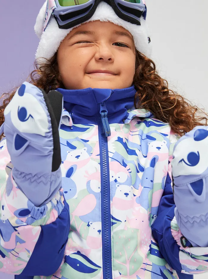 Roxy Snow 27 Snowy Tale Technical Snow Jacket Bright White Mountains Locals 8211 Girls