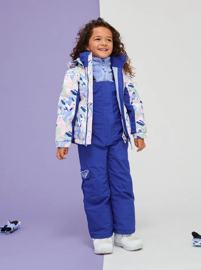 Roxy Snow 27 Snowy Tale Technical Snow Jacket Bright White Mountains Locals 8211 Girls
