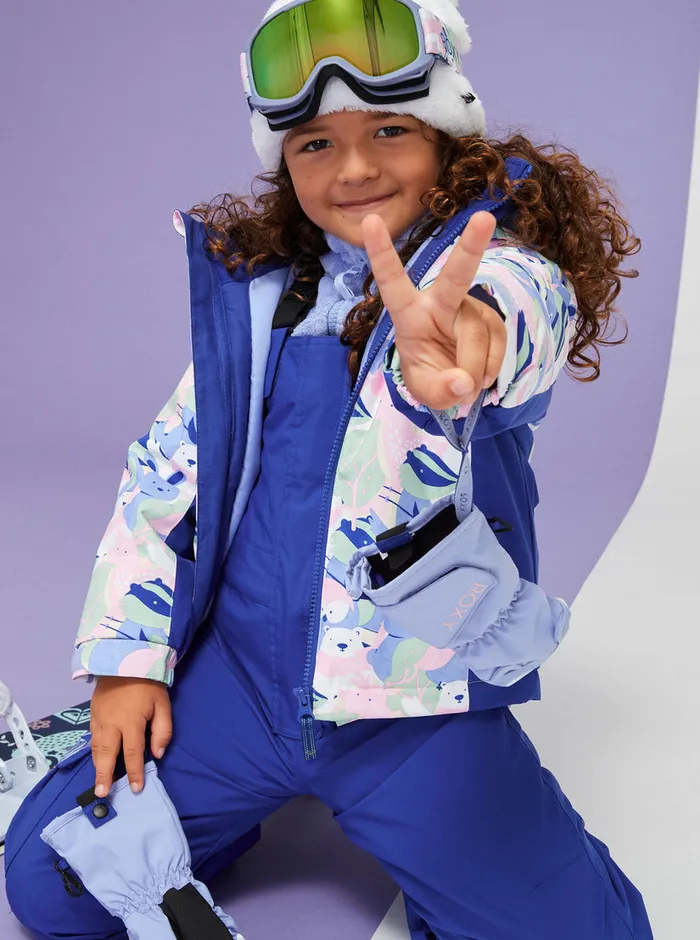 Roxy Snow 27 Snowy Tale Technical Snow Jacket Bright White Mountains Locals 8211 Girls
