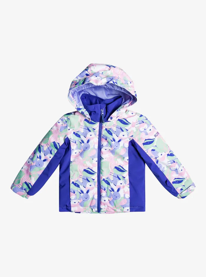 Roxy Snow 27 Snowy Tale Technical Snow Jacket Bright White Mountains Locals 8211 Girls