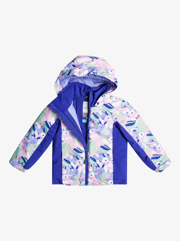 Roxy Snow 27 Snowy Tale Technical Snow Jacket Bright White Mountains Locals 8211 Girls