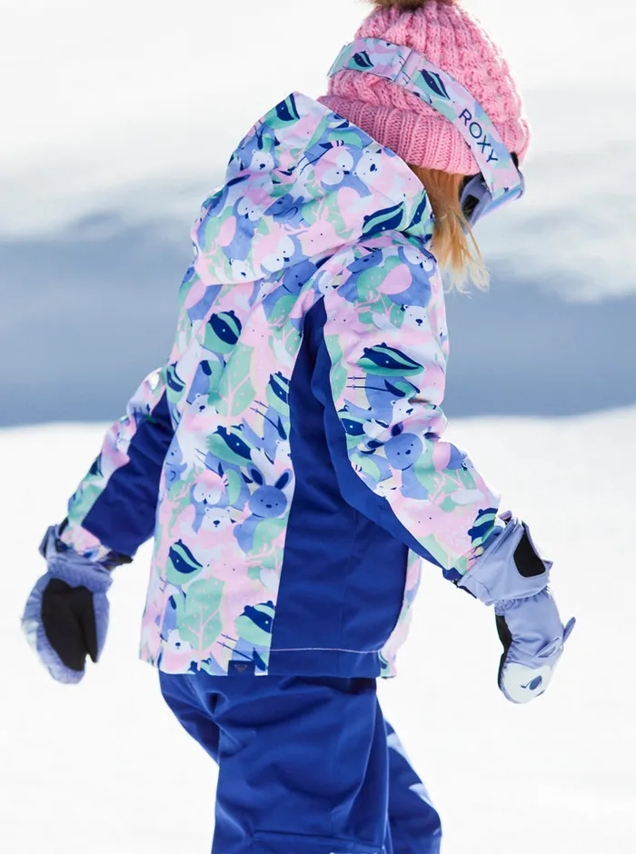 Roxy Snow 27 Snowy Tale Technical Snow Jacket Bright White Mountains Locals 8211 Girls