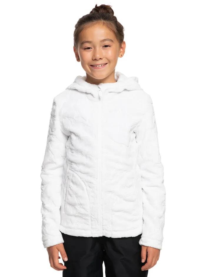 Roxy Snow 416 Igloo Technical Hooded Fleece Bright White 8211 Girls