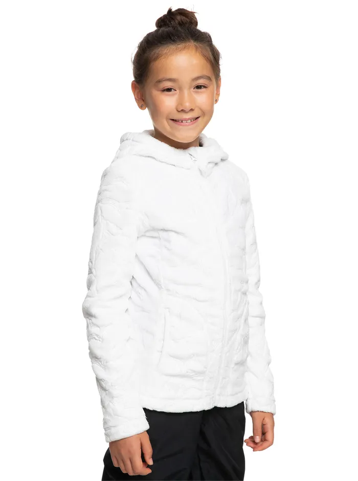 Roxy Snow 416 Igloo Technical Hooded Fleece Bright White 8211 Girls