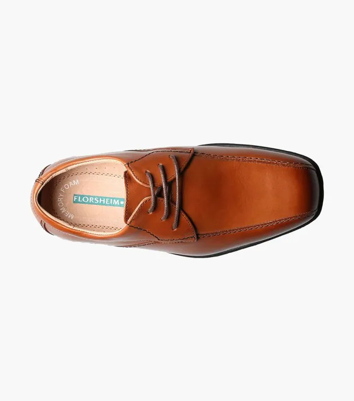 Florsheim Boys Bike Toe Oxford Cognac Kids Kids Dress