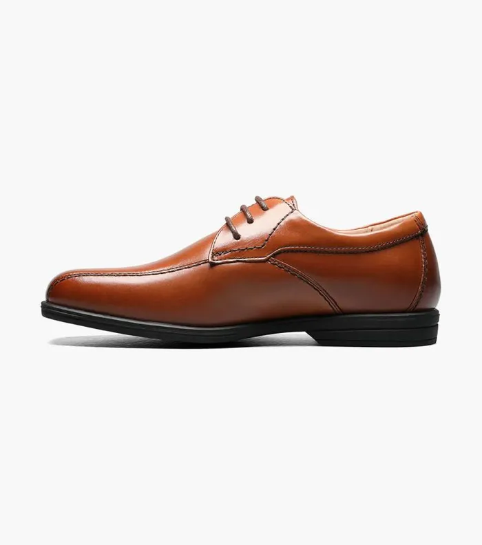 Florsheim Boys Bike Toe Oxford Cognac Kids Kids Dress