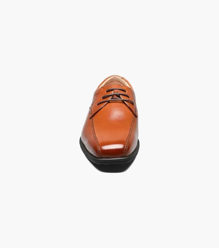 Florsheim Boys Bike Toe Oxford Cognac Kids Kids Dress