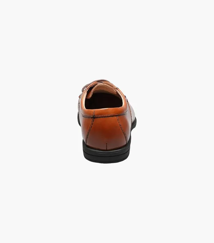 Florsheim Boys Bike Toe Oxford Cognac Kids Kids Dress