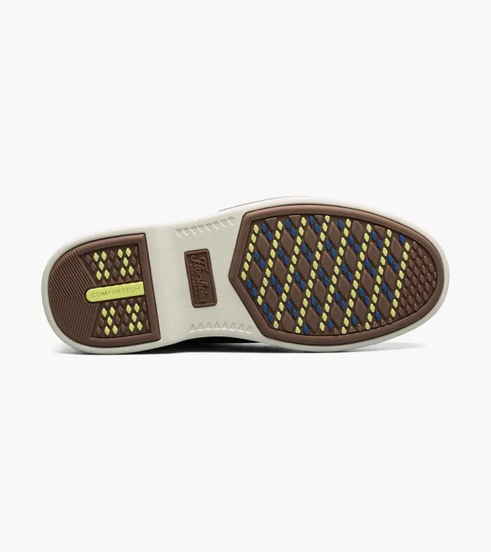 Florsheim Boys Canvas Plain Toe Oxford Navy Kids Kids Dress