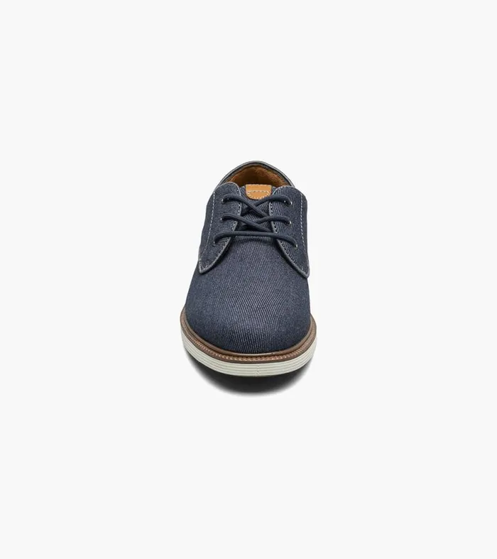 Florsheim Boys Canvas Plain Toe Oxford Navy Kids Kids Dress