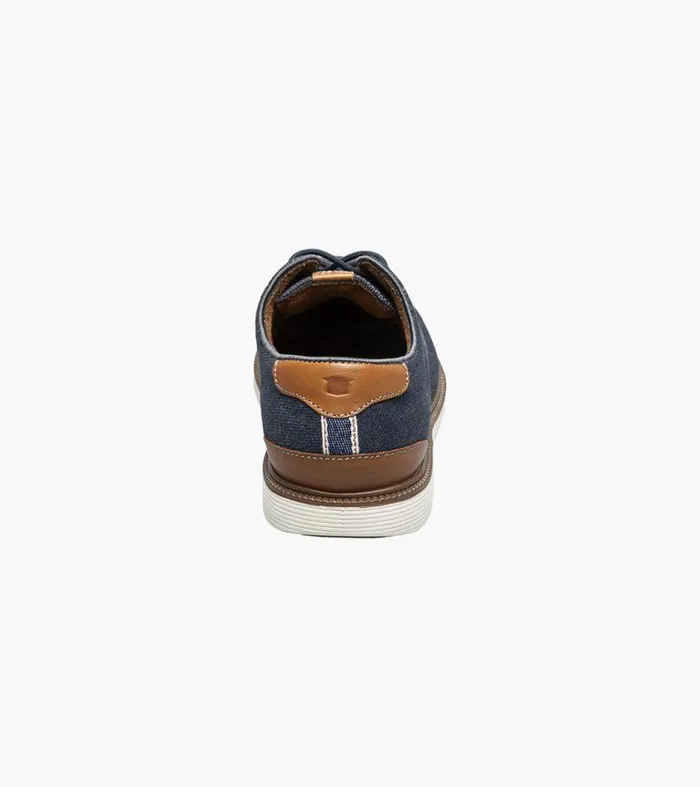 Florsheim Boys Canvas Plain Toe Oxford Navy Kids Kids Dress