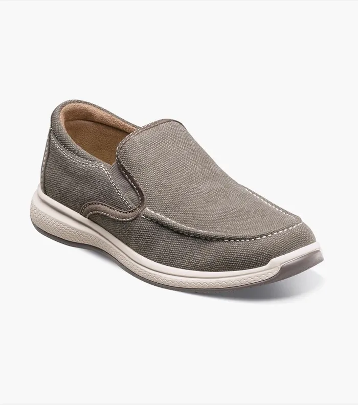 Florsheim Boys Canvas Venetian Slip On Gray Kids Kids Casual