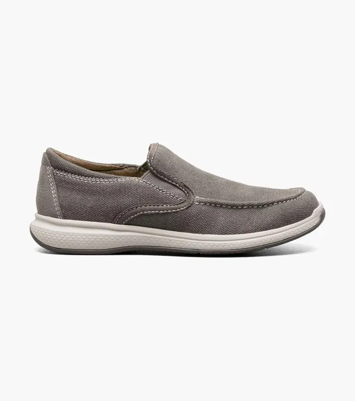 Florsheim Boys Canvas Venetian Slip On Gray Kids Kids Casual