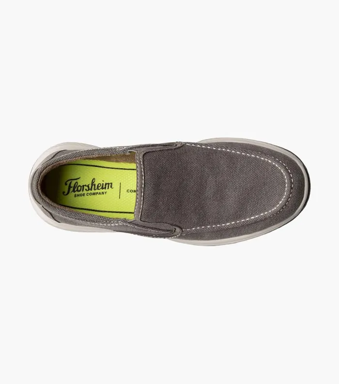 Florsheim Boys Canvas Venetian Slip On Gray Kids Kids Casual