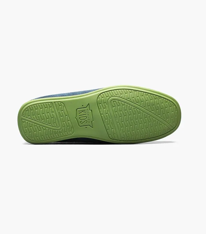 Florsheim Boys Moc Toe Penny Driver Blue Suede Kids Kids Casual
