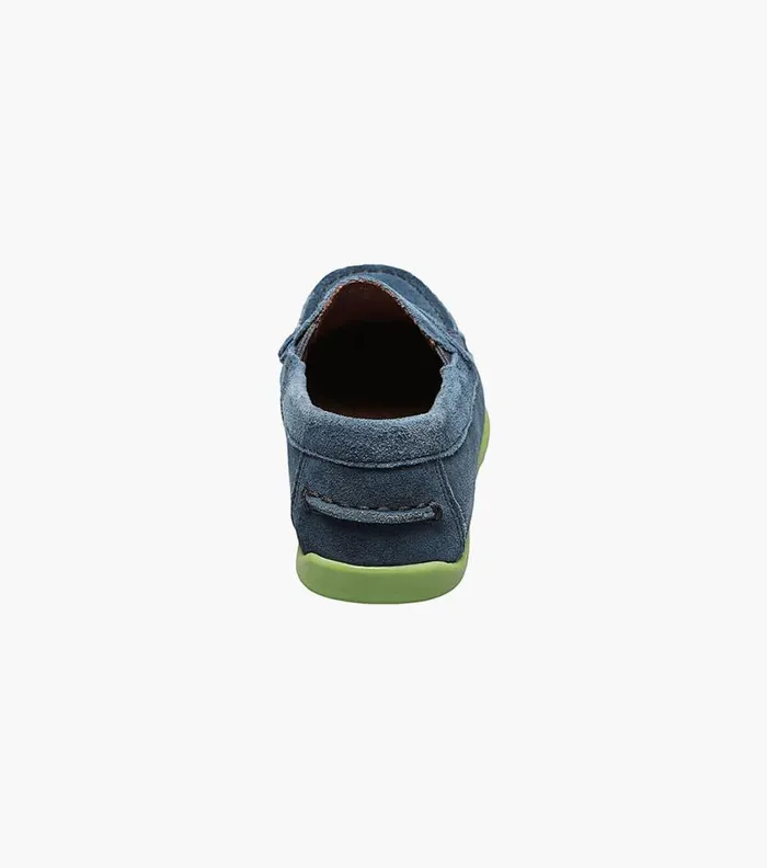Florsheim Boys Moc Toe Penny Driver Blue Suede Kids Kids Casual