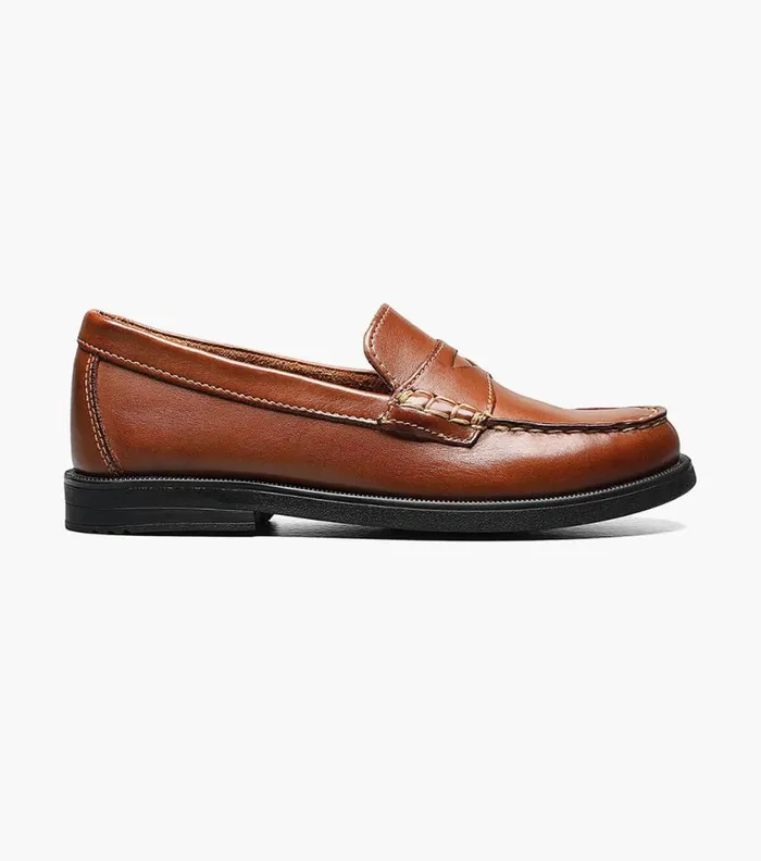 Florsheim Boys Moc Toe Penny Loafer Saddle Tan Kids Kids Dress