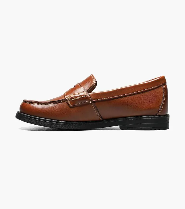 Florsheim Boys Moc Toe Penny Loafer Saddle Tan Kids Kids Dress