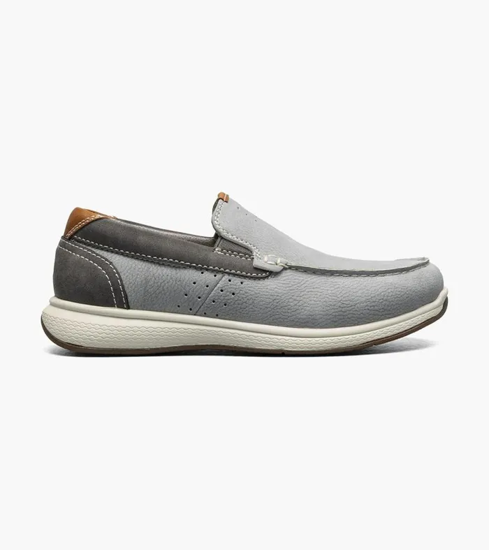 Florsheim Boys Moc Toe Slip On Sneaker Gray Kids Kids Casual