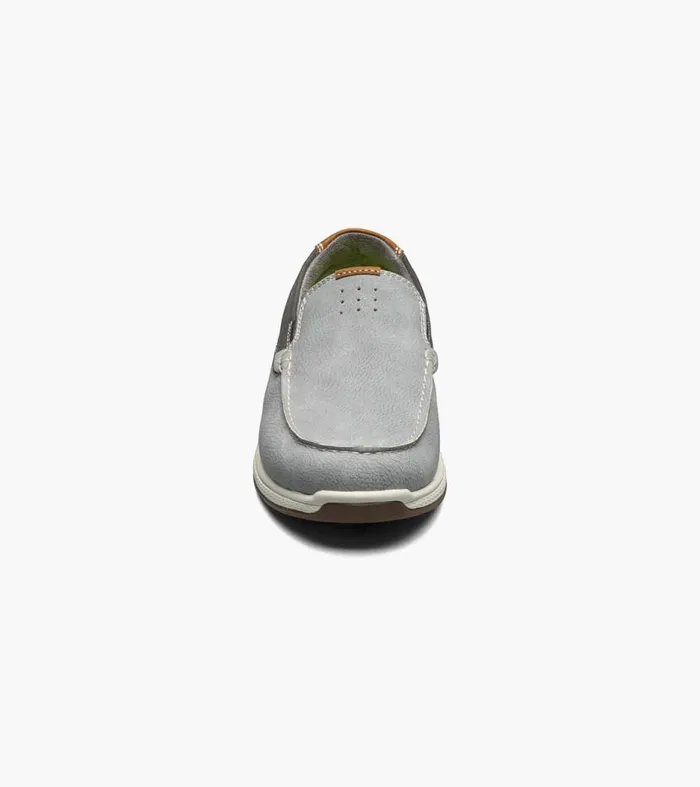Florsheim Boys Moc Toe Slip On Sneaker Gray Kids Kids Casual