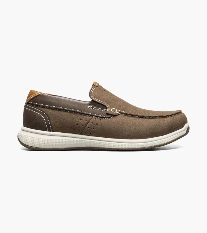 Florsheim Boys Moc Toe Slip On Sneaker Mushroom Kids Kids Casual