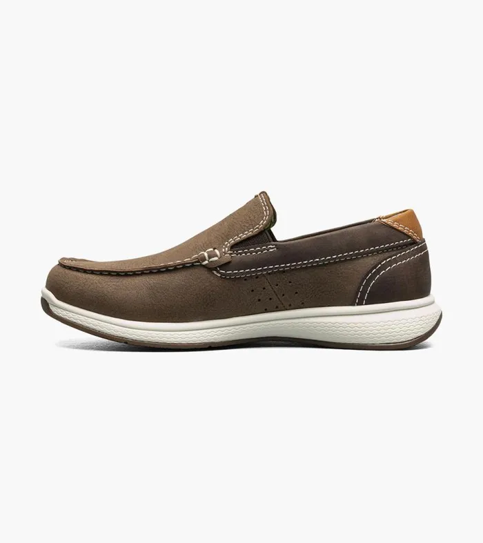 Florsheim Boys Moc Toe Slip On Sneaker Mushroom Kids Kids Casual