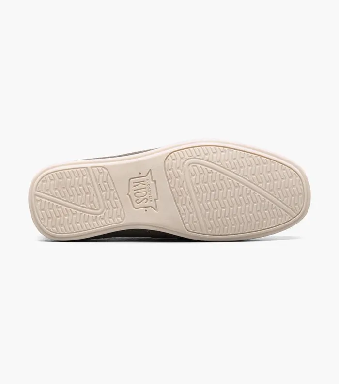 Florsheim Boys Moc Toe Strap Loafer Gray Suede Kids Kids Casual