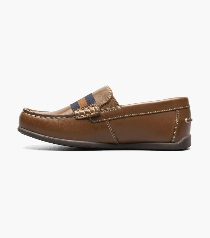Florsheim Boys Moc Toe Strap Loafer Saddle Tan Kids Kids Casual