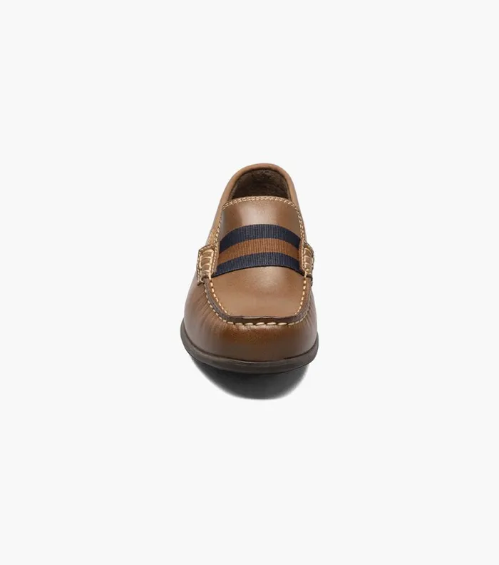 Florsheim Boys Moc Toe Strap Loafer Saddle Tan Kids Kids Casual