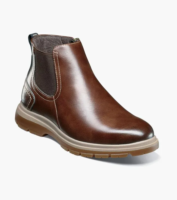 Florsheim Boys Plain Toe Gore Boot Chestnut Kids Kids Casual