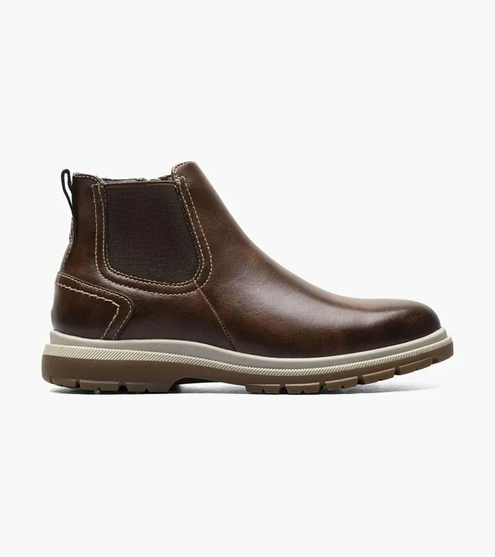 Florsheim Boys Plain Toe Gore Boot Chestnut Kids Kids Casual