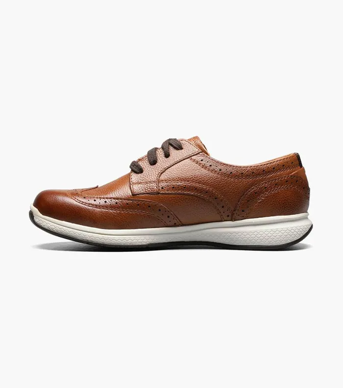 Florsheim Boys Wingtip Oxford Cognac Kids Kids Casual