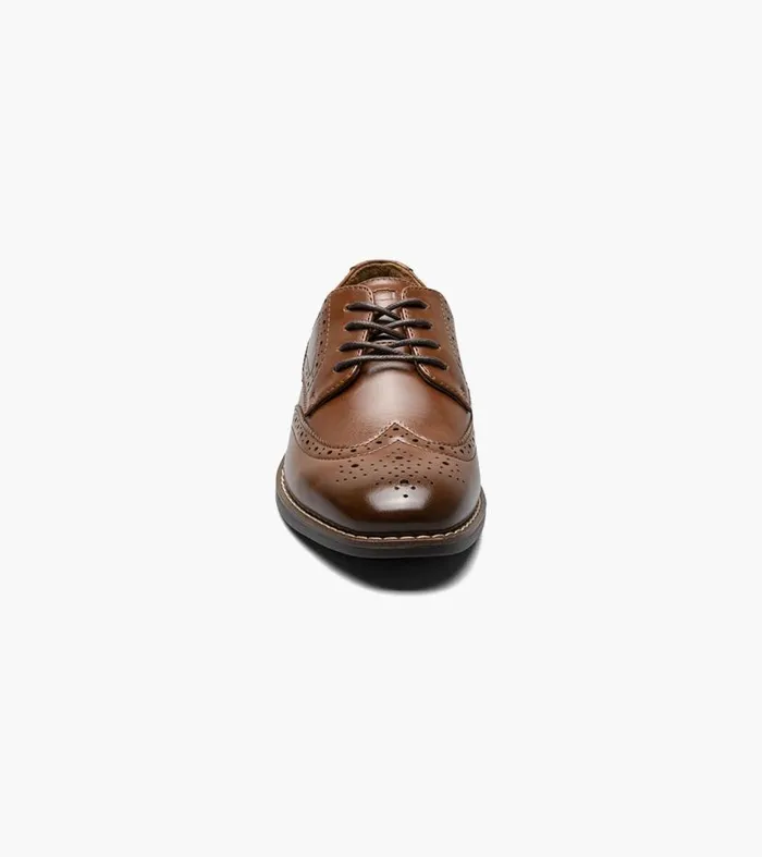 Florsheim Boys Wingtip Oxford Cognac Kids Kids Dress